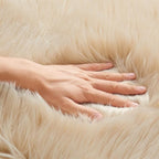 EasyJoy Ultra Soft Fluffy Shaggy Area Rug Faux Fur Rug Chair Cover Seat Pad - Image 7