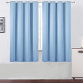 LEMOMO Sky Blue Blackout Curtains 66 x 63 Inch Length/Set of 2 Curtain by Lemomo