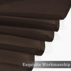 OWENIE Sheer Chocolate Curtains, Sheer Curtains 90 Inches Long 2 Panels Set - Image 6