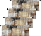 Emvency 4 Pack Valances Window Treatments, 52x18 Inch Rod Pocket Valances by Emvency