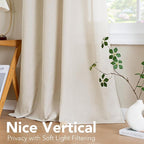 H.VERSAILTEX Living Room Linen Curtains Home Decorative Nickel Grommet Curtains - Image 7