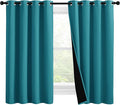 NICETOWN 100% Blackout Curtains 57 inches Long, Double-Deck Completely Blackout by NICETOWN