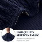 Couch Cushion Covers for Sectional Sofa L Shape Washable Separate Seat Chaise - Image 4