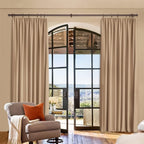 Curtain Rods 2 Pack 5/8 inch Brown Curtain Rods - Image 3