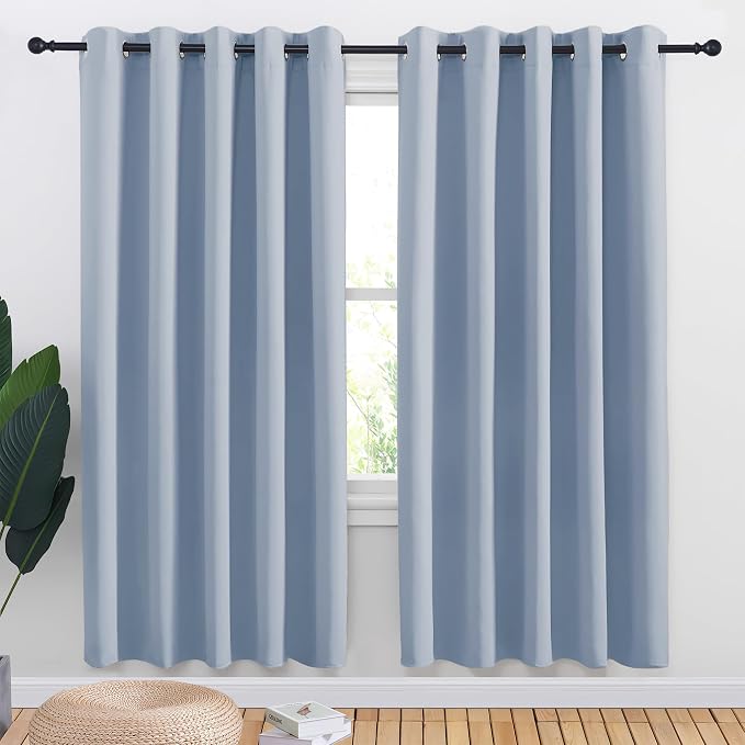 NICETOWN Bedroom Curtains Blackout Drapery Panels, 2 Panels, 70 x 72 inches by NICETOWN