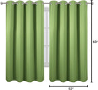 LEMOMO Blackout Curtains 52 x 63 inch/Light Green Curtains Set of 2 - Image 9
