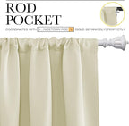 NICETOWN Living Room Curtains, Home Decorations Thermal Insulated Solid Rod - Image 3