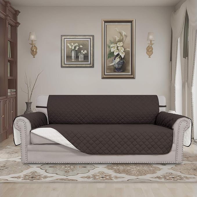 Easy-Going 4 Seater Sofa Slipcover Reversible Sofa Cover Water Resistant Couch - Image 2