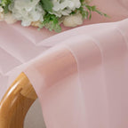 OWENIE Light Pink Sheer Curtains 63 Inch Length 2 Panels Set - Image 5