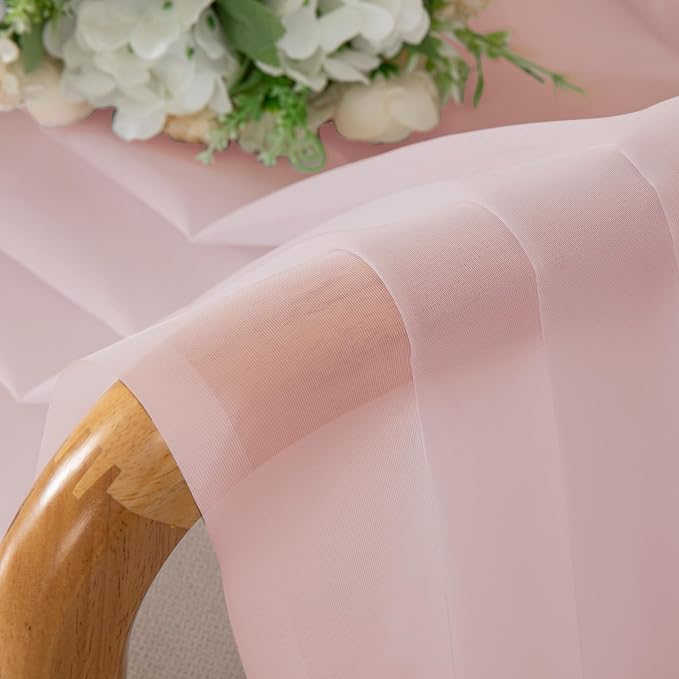 OWEINE Sheer Curtains 84 Inches Long 2 Panels Set, Rod Pocket Fimly Voile Solid - Image 7