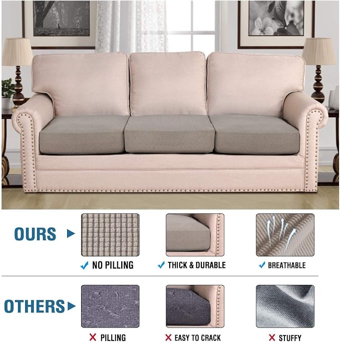 H.VERSAILTEX Super Stretch Individual Seat Cushion Covers - Image 2