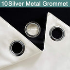 Yakamok 100% Cream Blackout Curtains - Image 6