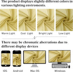 Lecloud Yellow Sheer Curtains 72 Inches Long 2 Panels, Light Filtering Voile - Image 6