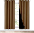 NICETOWN 100% Blackout Window Curtain Panels, 2 Pieces, 52-inch Wide Per Panel by NICETOWN