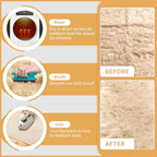 Ciicool Fluffy Faux Fur Area Rug 8 x 10 Feet, Thick Shaggy Fuzzy Rugs Floor - Image 5