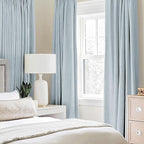 MIULEE Linen Textured Curtains for Bedroom Solid 100% Blackout Thermal - Image 2