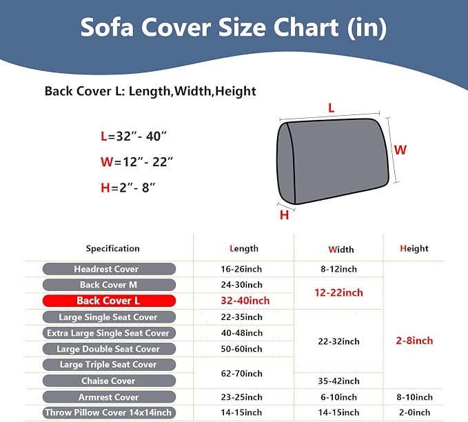 Couch Cushion Covers for Sofa Couch Covers Wear-Resistant Universal Sofa Cover - Image 3