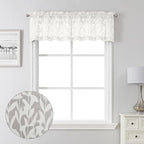 Lecloud Leia Sheer Ivory Window Curtains by Lecloud
