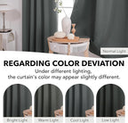 Deconovo Back Tab and Rod Pocket Short Blackout Curtains - Image 6