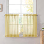 Simplebrand Yellow Tier Curtains by Simplebrand