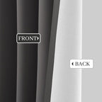 Yakamok Dove Grey 100% Blackout Curtains Grommet Window Treatments - Image 8
