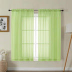 Gwine Sheer Curtains for Bedroom 54 inches Long by Gwine