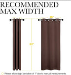 NICETOWN Nursery Essential Thermal Insulated Solid Grommet Top Blackout Curtains - Image 6