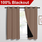 NICETOWN Bedroom Full Blackout Curtain Panels, Super Thick Insulated Window - Image 2