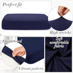 Newwiee 8Pcs Patio Cushion Covers Stretch Outdoor Cushion Cover Replacement - Image 3
