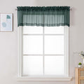 Chyhomenyc Hunter Green Sheer Valances by Chyhomenyc