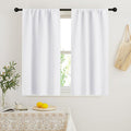 RYB HOME French Door Window Curtain Covering, Rod Pocket Thermal Insulated by RYBHOME
