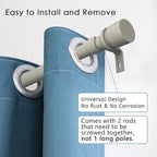 Byondeth Curtain Rods for Windows 16 to 28 or 40 Inches Max Adjustable Length 1 - Image 2
