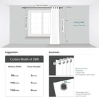 Deconovo Beige Blackout Curtains, Room Darkening Curtain, Thermal Insulated - Image 9