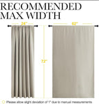 NICETOWN 2 Panels Blackout Curtains, Rod Pocket Window Curtains Room Darkning - Image 3