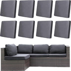 8Pcs Outdoor Cushion Covers, Patio Cushion Covers, Stretch Elastic Slipcovers by dreahoteztil