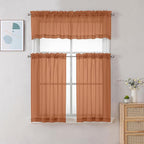 Chyhomenyc Orange Sheer Valances - Image 2