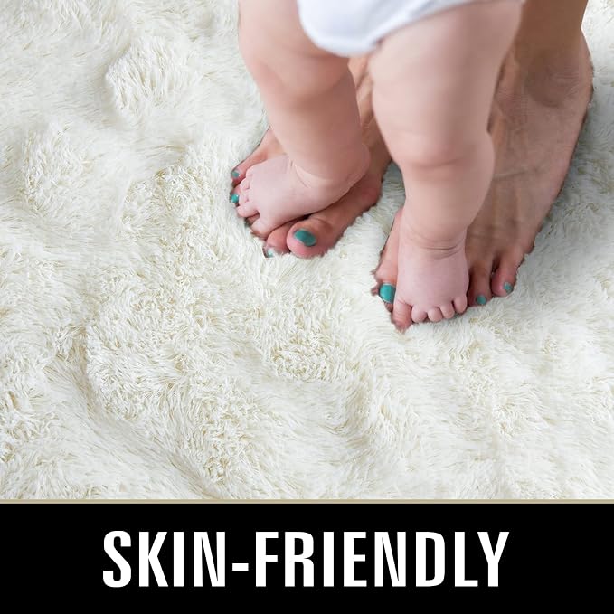 TWINNIS Super Soft Shaggy Rugs Fluffy Carpets 5x8 Feet, Indoor Modern Plush - Image 3