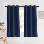 NICETOWN Navy Blackout Curtains & Drapes, 1 Pair, W34 x L60, Window Treatment by NICETOWN
