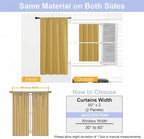 Simplebrand Bright Gold Blackout Curtains - Image 9