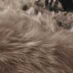 Goolela Faux Sheepskin Fur Rug Light Brown Beige Fluffy Rug 4x6 Carpet - Image 7