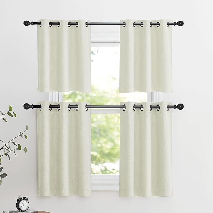 NICETOWN 30 Inch Length Curtain Valances, 2 Panels Blackout Thermal Insulating - Image 7