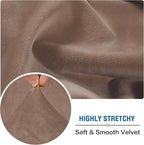 H.VERSAILTEX Velvet Stretch Individual Couch Cushion Cover Plush Slipcover - Image 5