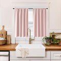 RYB HOME 100% Blackout Basement Curtains 36 inches Long, Heat & UV Blocking by RYBHOME