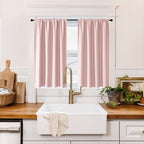 RYB HOME 100% Blackout Short Curtains by RYBHOME