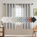 H.VERSAILTEX 63 inch Linen Semi Sheer Curtains by HVERSAILTEX