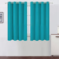 LEMOMO Teal Blackout Curtains/52 x 45 Inch Length Kids Curtains/Set of 2 Panels by Lemomo