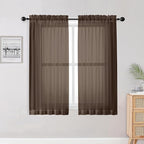 OWENIE Sheer Curtains 54 inches Long by OWENIE