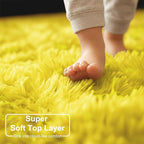 Amdrebio Yellow Round Circle Area Rug 5Ft - Image 4