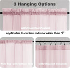 Chyhomenyc Blush Pink Sheer Curtains 78 Inches Long 2 Panels Set - Image 8