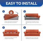 KEKUOU Stretch Sofa Cover Slipcover ，Couch Covers - Image 6